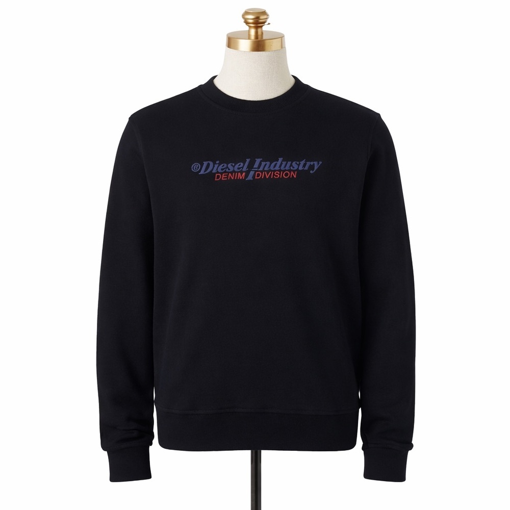 Diesel Black Crewneck Sweater